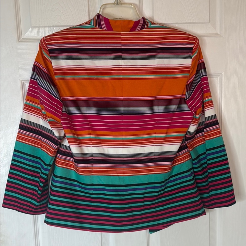 Multicolor Striped Blazer - Picture 5 of 9